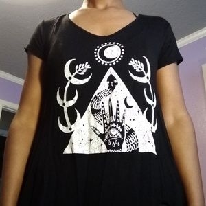 About a girl moon child occultic top